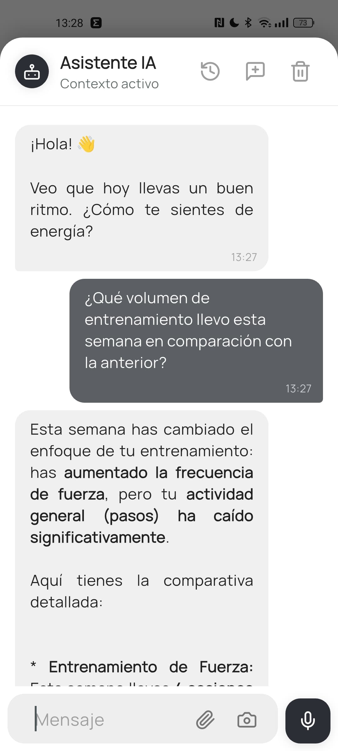 Asistente contextual de BIOXS